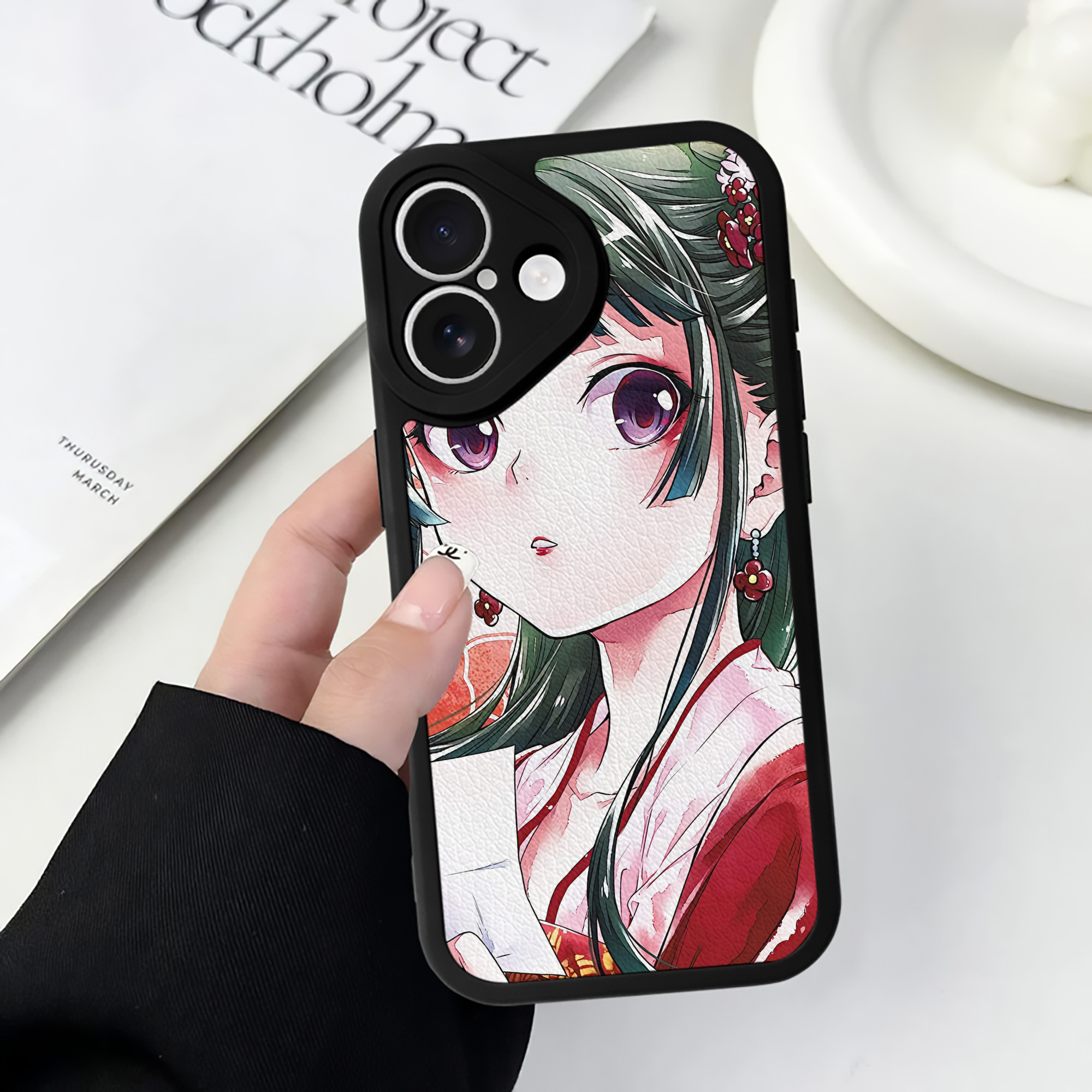 薬屋のひとりごと The Apothecary Diaries 【iPhone 16シリーズ対応】シリコンスマホケース（レザー調） 材質：シリコン